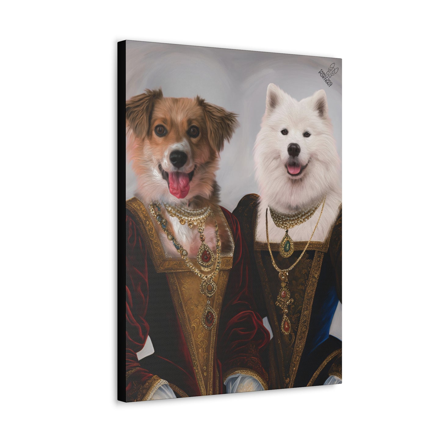 DogPortrait-RenaissanceSisters-Side