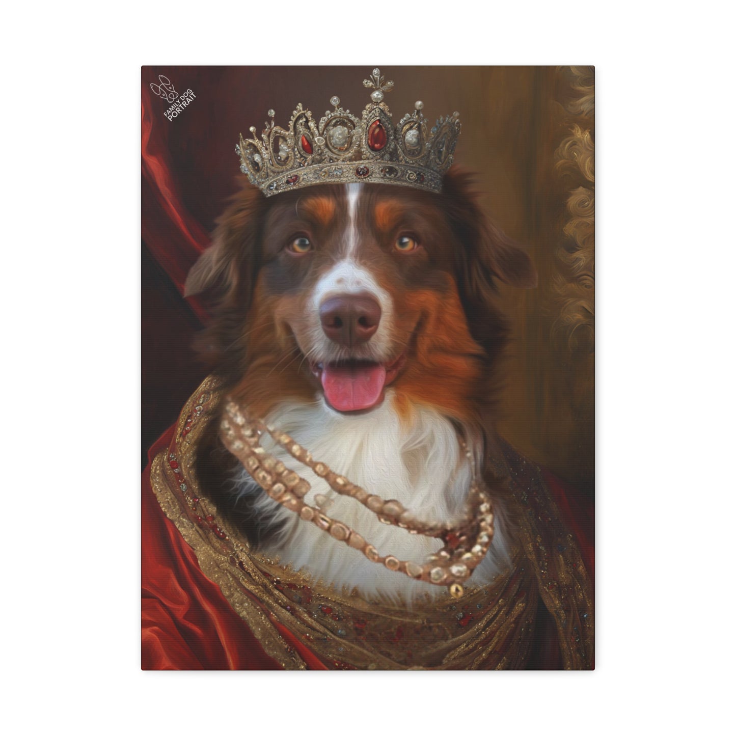 DogPortrait-TheCrownedQueen-Front